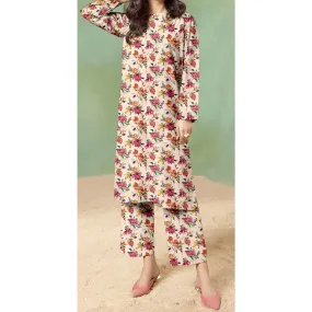 2 PC- Unstitched Digital Printed Khaddar Suit PW4410