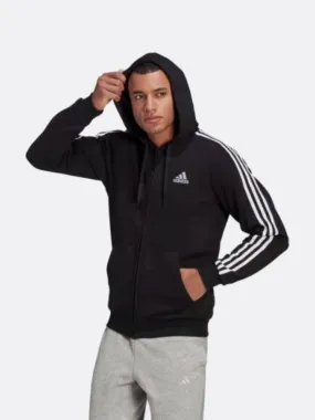 adidas - Men - Essentials Full-Zip Hoodie - Black