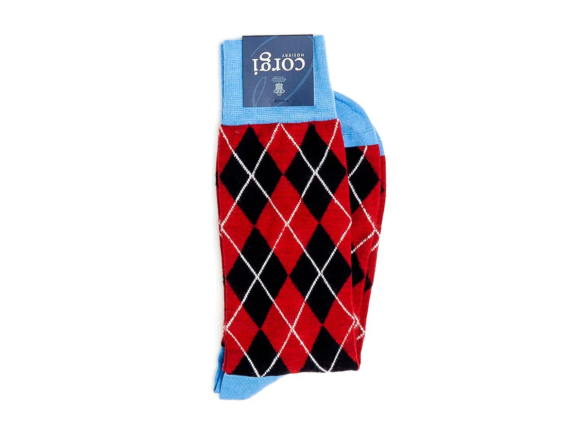 Argyle Socks Red