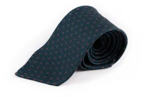 Bottle Green Macclesfield Neats Madder Silk Tie