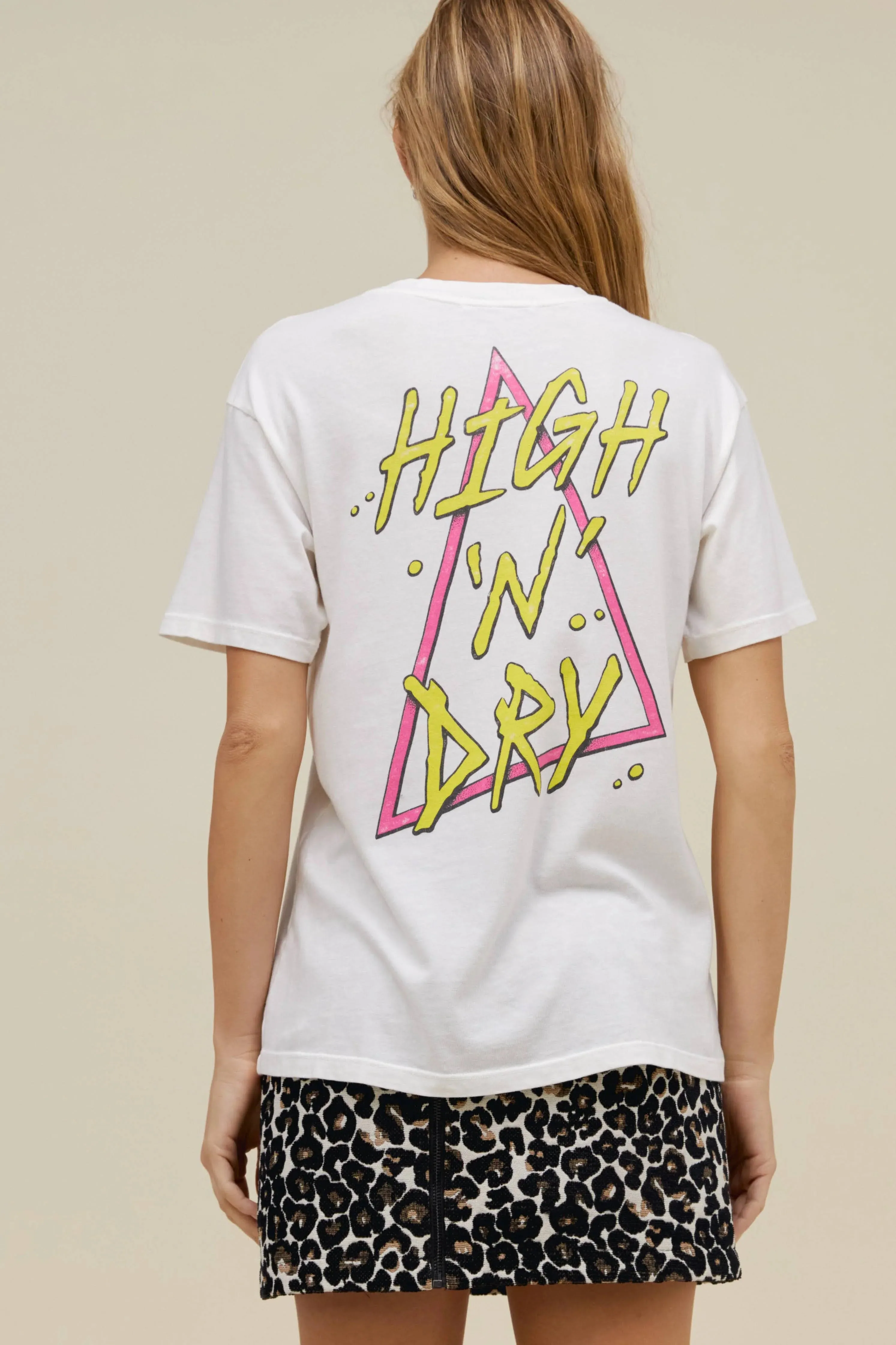 Daydreamer Def Leppard High N Dry | Weekend Tee | Vintage White