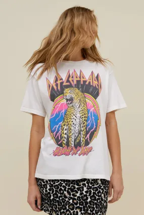 Daydreamer Def Leppard High N Dry | Weekend Tee | Vintage White