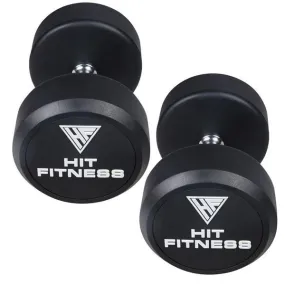 Hit Fitness Round Rubber Dumbbells | 2.5kg