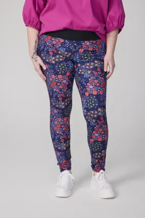 Leggings - Star Moss Navy