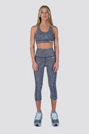 Mirage 7/8 Highwaisted Leggings - Speckle Black