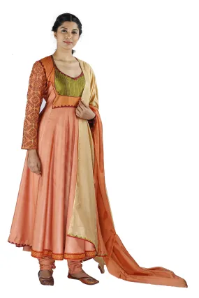 Peach Silk Salwar