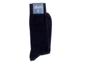 Phillip Ribbed Socks Navy