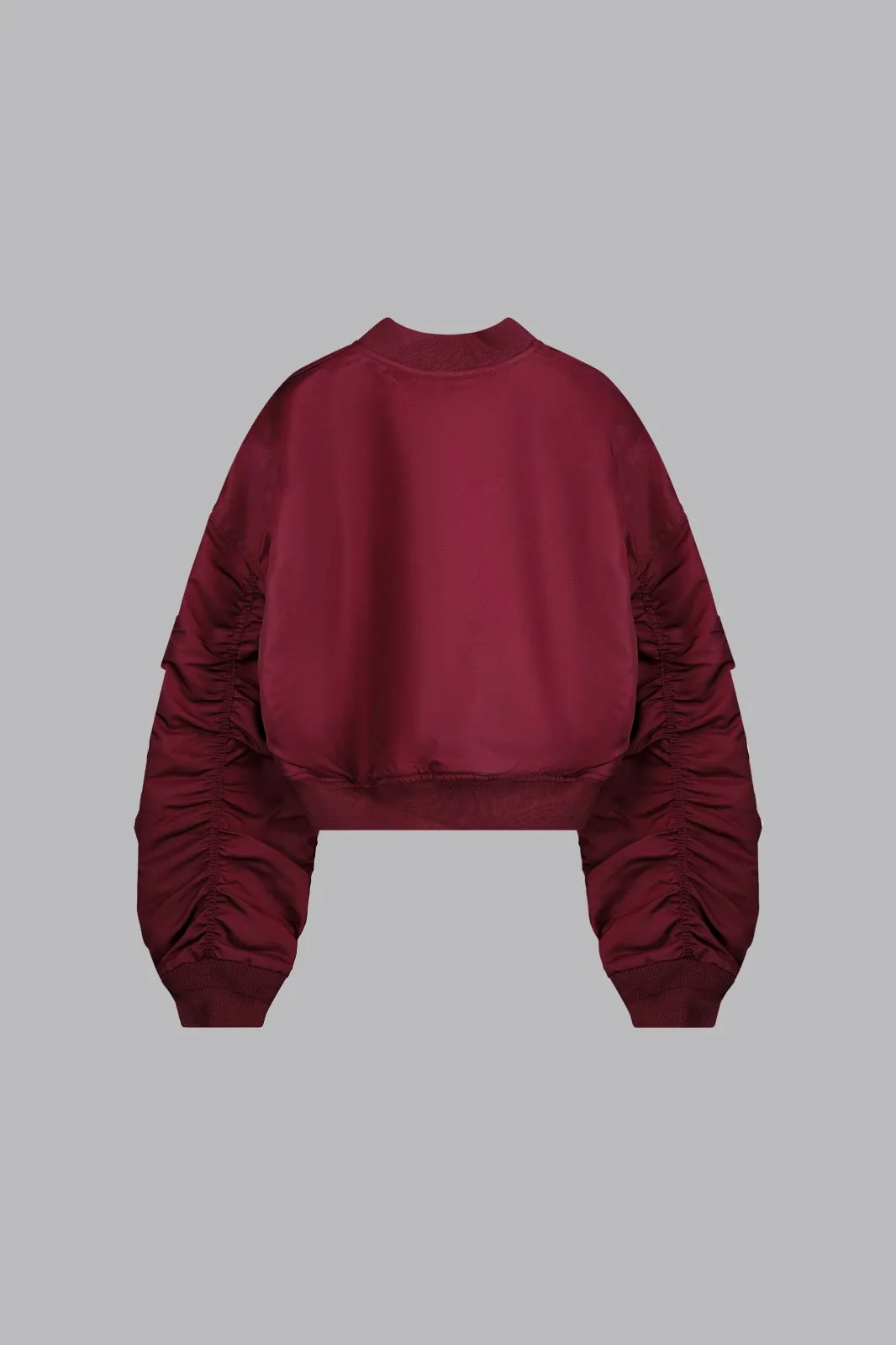 V_FLYTE BOXY BOMBER JACKET - Burgundy