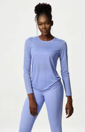 Women's Activewear Quick Dry Long Sleeve Curved Hem Top